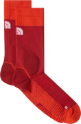 The North Face Trail Run Crew Socks Iron Clay/lava Red