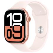 Apple Watch Series 10 GPS 46mm Rose Gold Aluminium Sport Band S/M MWWT...