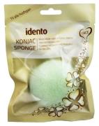 Idento Konjac Svamp - Halfball - Green Tea (Grøn)