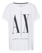 Armani Exchange Icon Period Kvinne T-Shirt Hvit L