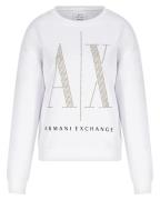 Armani Exchange Woman Sweatshirt White Str. XL