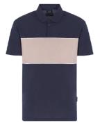 Armani Exchange Men Polo Shirt Navy/Beige XXL