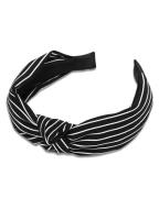 Everneed head band Kara stribs black