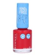 Rimmel London Kind & Free Nail Polish 156 Poppy Pop Red 8 ml