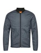 Quilt Janus Jacket Vattert Jakke Navy Mads Nørgaard