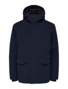 Slhpiet Jacket B Parkas Jakke Navy Selected Homme