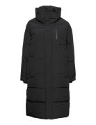 Hazekb Long Jacket Fôret Kåpe Black Karen By Simonsen