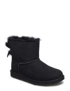 K Mini Bailey Bow Ii Snørestøvletter Støvletter Black UGG