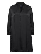 D1. Stand Collar Dress Kort Kjole Black GANT
