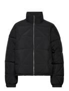 Elina Puffer Jacket Fôret Jakke Black Gina Tricot