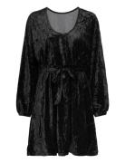 Objsheren L/S Short Dress 124 Kort Kjole Black Object