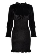 Sula Velvet Jersey Mini Dress Kort Kjole Black French Connection