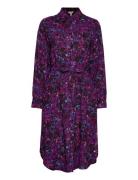 Objholly L/S Shirt Dress 124 Kort Kjole Purple Object