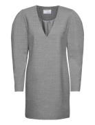Dallas V-Neck Dress Kort Kjole Grey DESIGNERS, REMIX