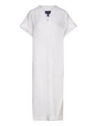 Relaxed Ss Linen Caftan Maxikjole Festkjole White GANT