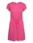 Vimo Y S/S String Dress /1/Ka Kort Kjole Pink Vila