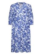 Women Dresses Light Woven Midi Kort Kjole Blue Esprit Casual