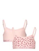 Nkfstrap Short Top 2P Strawberry Night & Underwear Underwear Tops Pink...