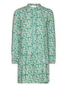 Florentina Ruffle Dress Kort Kjole Green Noella