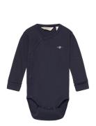 Shield Ls Body Bodies Long-sleeved Navy GANT