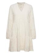 Objfeodora Gia L/S Dress Noos Kort Kjole White Object