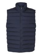 Slhbarry Quilted Gilet Noos Vest Navy Selected Homme