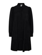 Yaspala Ls Shirt Dress S. Noos Kort Kjole Black YAS