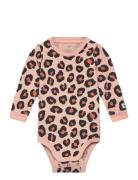 Body Leo Bodies Long-sleeved Pink Lindex
