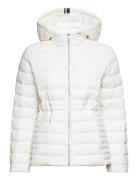 Feminine Lw Down Jacket Fôret Jakke White Tommy Hilfiger