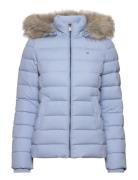 Tjw Basic Hooded Down Jacket Fôret Jakke Blue Tommy Jeans