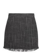 Diana Boucle Skirt Kort Skjørt Black A-View
