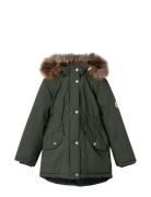 Nkfmarlin Parka Jacket Pb Fo Parkas Jakke Khaki Green Name It