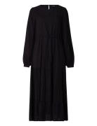 Therese Jacquard Dress Maxikjole Festkjole Black Lexington Clothing