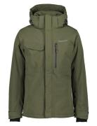 Stefan Usx Jkt Parkas Jakke Khaki Green Didriksons