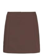 Slcorinne Short Skirt Kort Skjørt Brown Soaked In Luxury