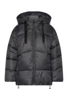 Letizia Hooded Puffa Fôret Jakke Black GUESS Jeans