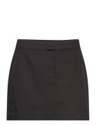 Short Tailored Skirt Kort Skjørt Black Gina Tricot