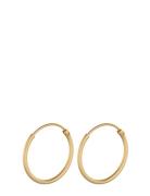 Micro Plain Hoops 15 Mm Accessories Jewellery Earrings Hoops Gold Pern...