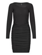 Onlsansa L/S Assymetric Dress Jrs Kort Kjole Black ONLY