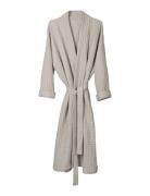 Big Waffle Bathrobe Morgenkåpe Grey The Organic Company