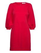 Mschlene Lana 3/4 Dress Kort Kjole Red MSCH Copenhagen