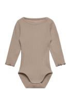 Nbftusia R Ls Body Bodies Long-sleeved Beige Name It