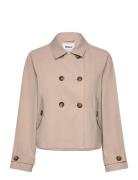 Onlapril Short Trenchcoat Otw Noos Trench Coat Kåpe Beige ONLY