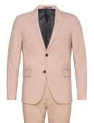 Plain Mens Suit - Normal Length Dress Beige Lindbergh