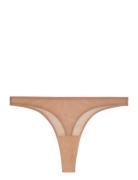 Mesh Thong Stringtruse Undertøy Beige Understatement Underwear