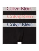 Low Rise Trunk 3Pk Boksershorts Black Calvin Klein