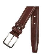 Leather Belt Accessories Belts Classic Belts Brown Portia 1924