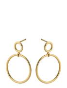 Globe Earrings Length Øredobber Smykker Gold Pernille Corydon