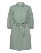 Mschcedrica Abiella 3/4 Shirt Dress Kort Kjole Green MSCH Copenhagen