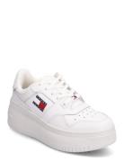New Tjw Retro Basket Sneaker Fl Lave Sneakers White Tommy Hilfiger
